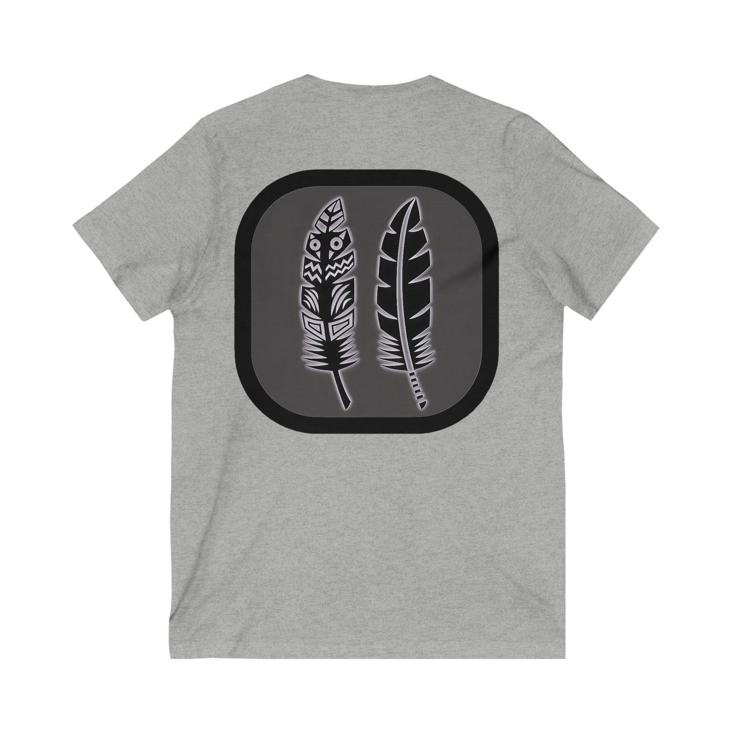 Lumivella Lux V-Neck Tee, Boho Chic T-Shirt, Unisex V-Neck, Casual Wear, Gift for Nature Lovers, Spring Fashion