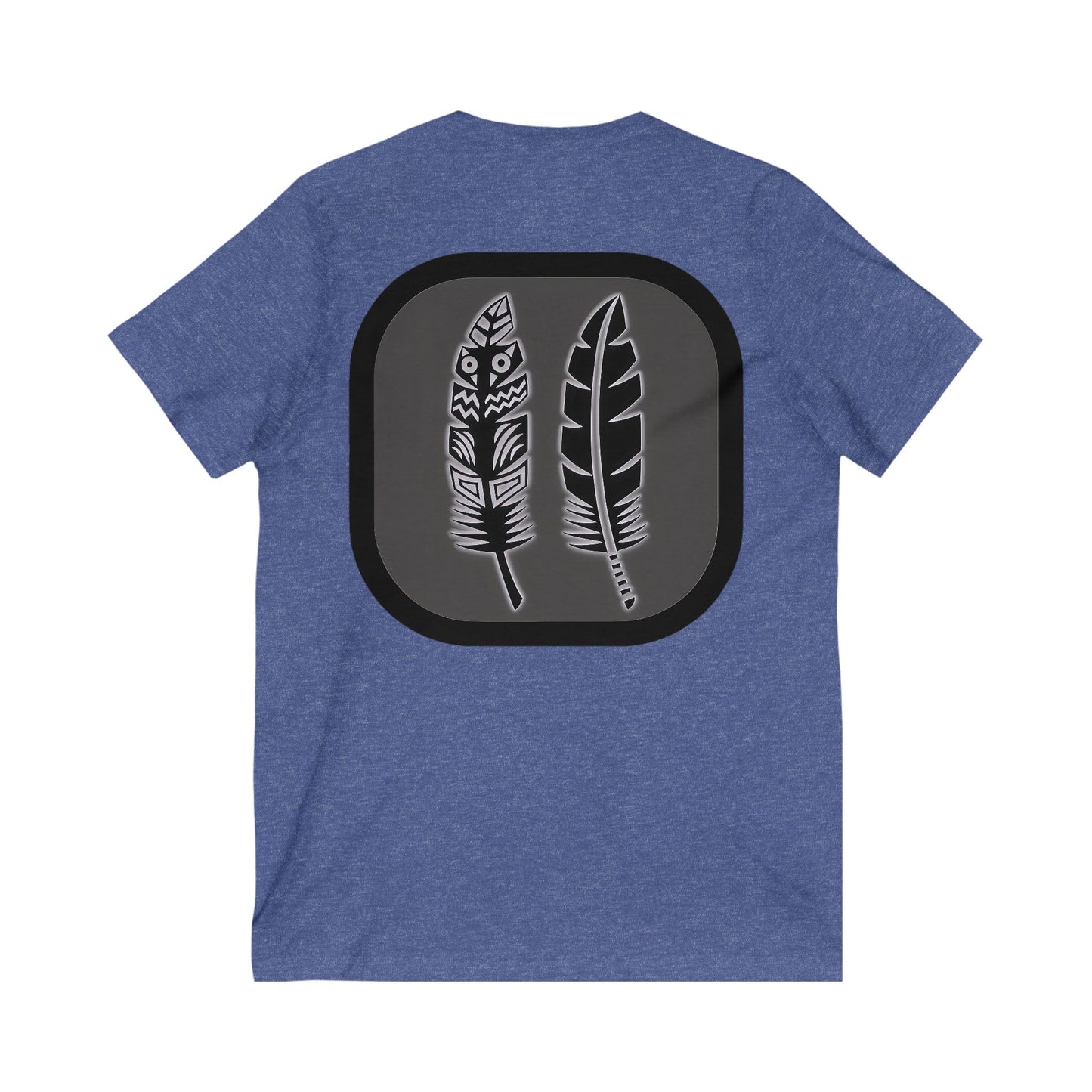 Lumivella Lux V-Neck Tee, Boho Chic T-Shirt, Unisex V-Neck, Casual Wear, Gift for Nature Lovers, Spring Fashion