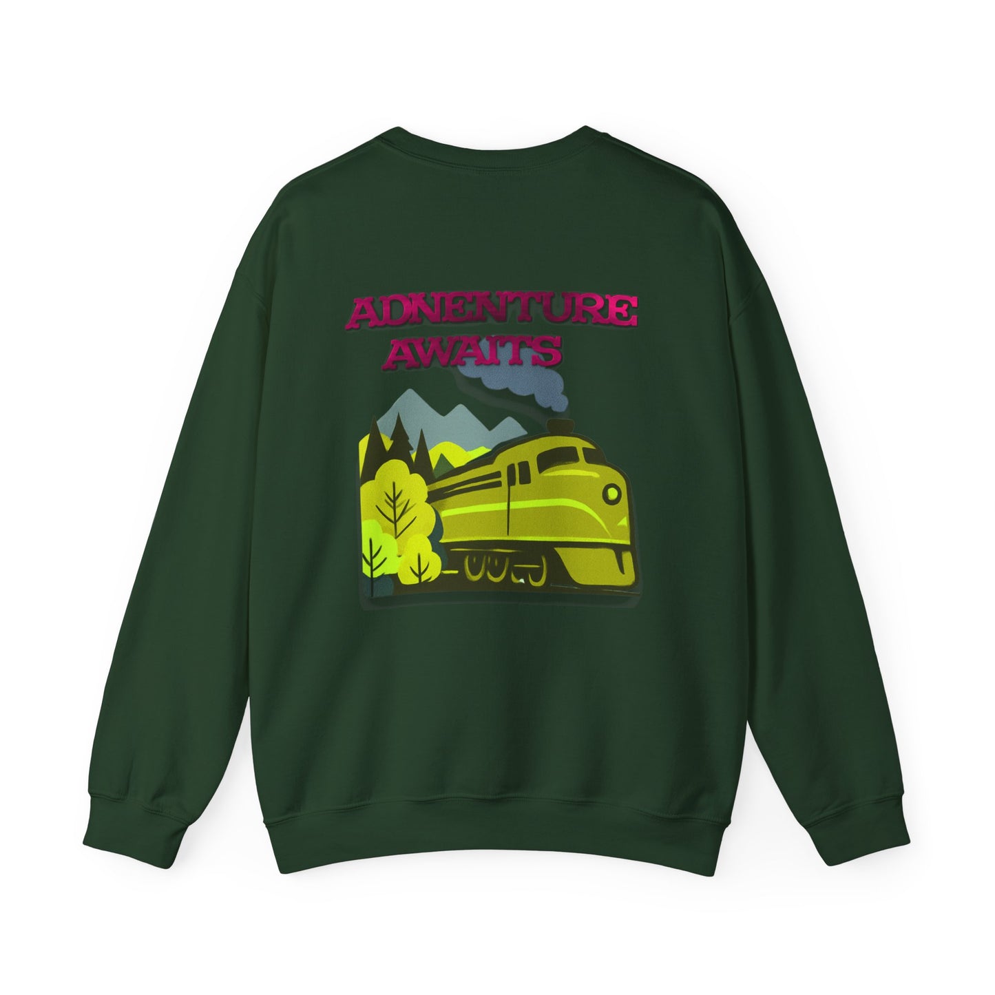 Vintage Train Adventure Sweatshirt - Cozy Travel Design
