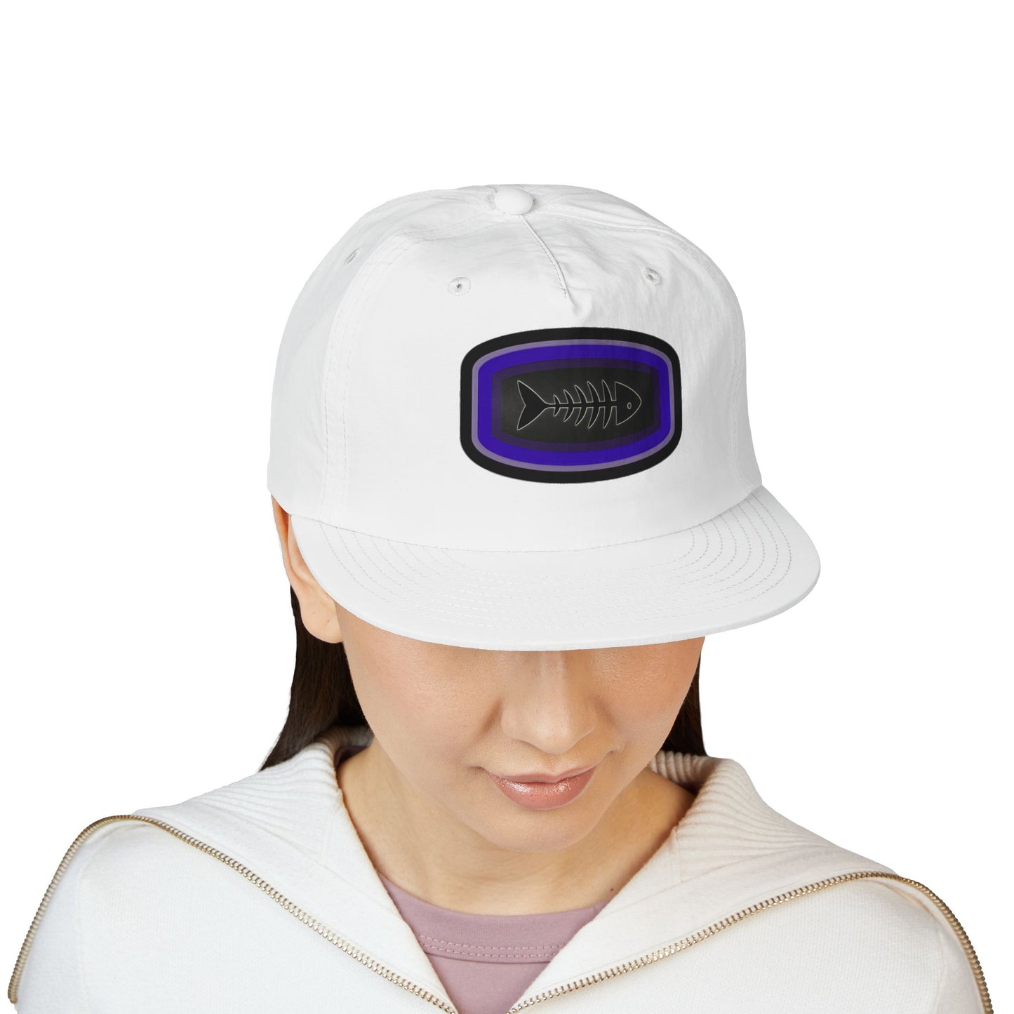 Surf Cap - Fish Skeleton Design