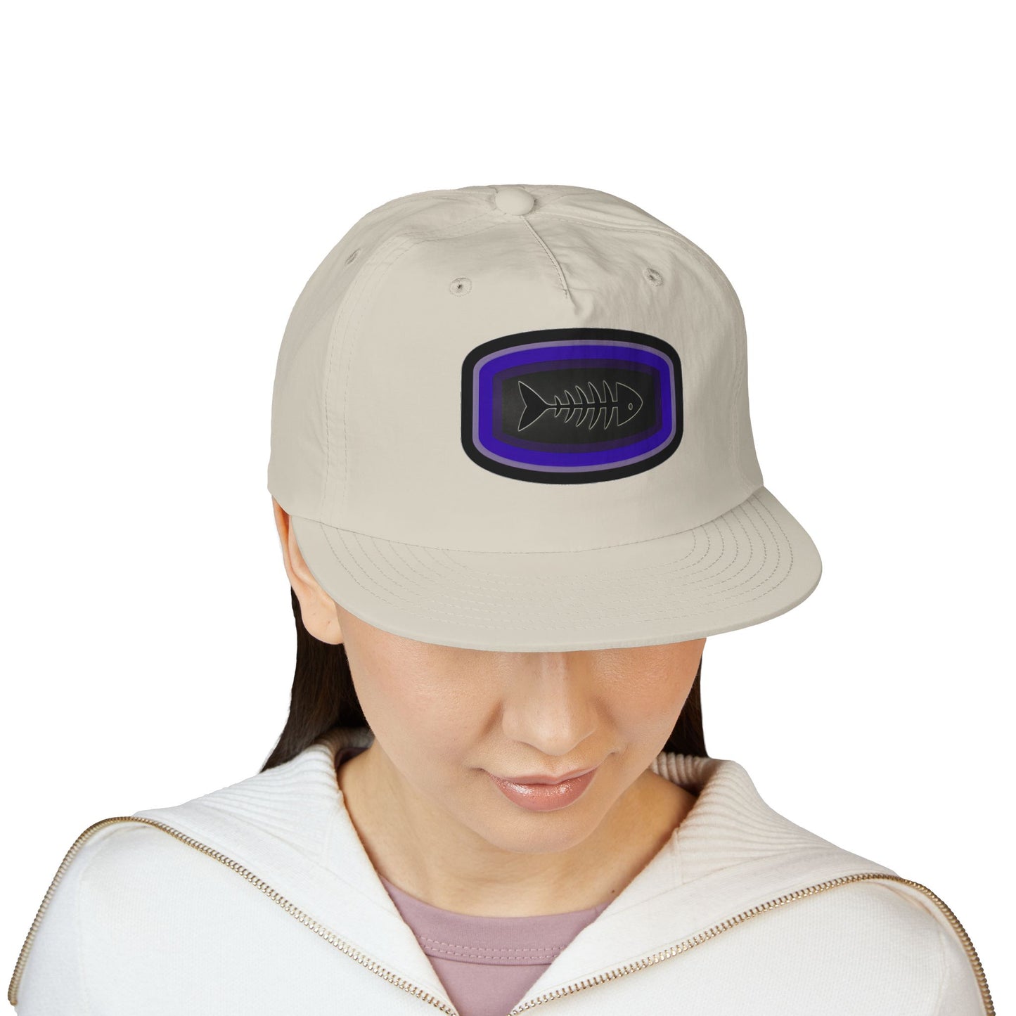 Surf Cap - Fish Skeleton Design