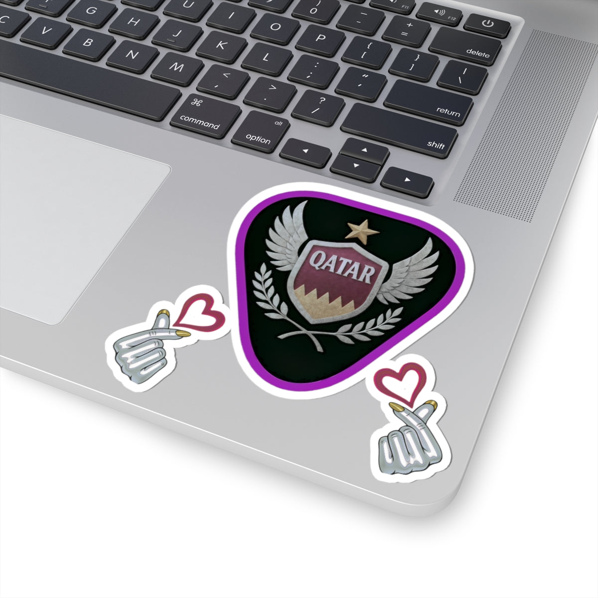 Qatar Themed Kiss-Cut Stickers for Laptops, Water Bottles, Travel Decor, Gifts, Sports Enthusiasts