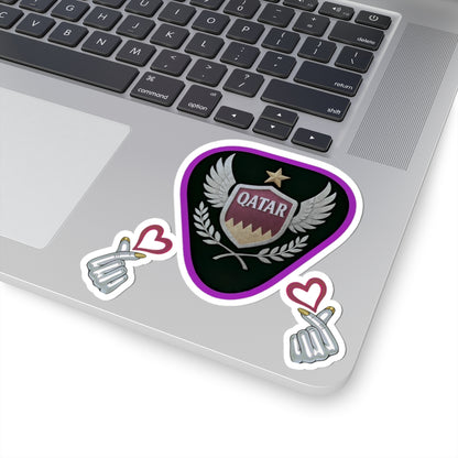 Qatar Themed Kiss-Cut Stickers for Laptops, Water Bottles, Travel Decor, Gifts, Sports Enthusiasts