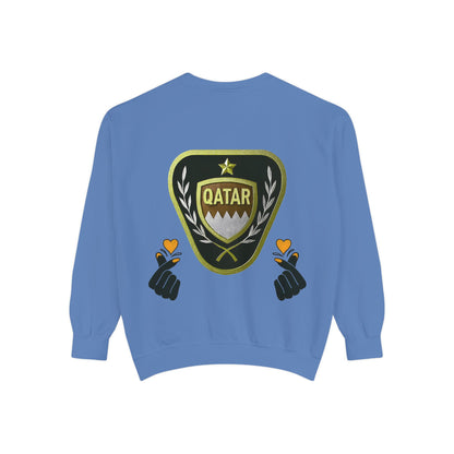 Qatar-Inspired Unisex Sweatshirt | Cozy Fashion for Sports Fans, Travel Lovers, Gift for Holidays, Casual Wear
