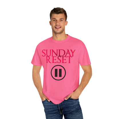 T-Shirt Sunday Reset Unisex Garment-Dyed