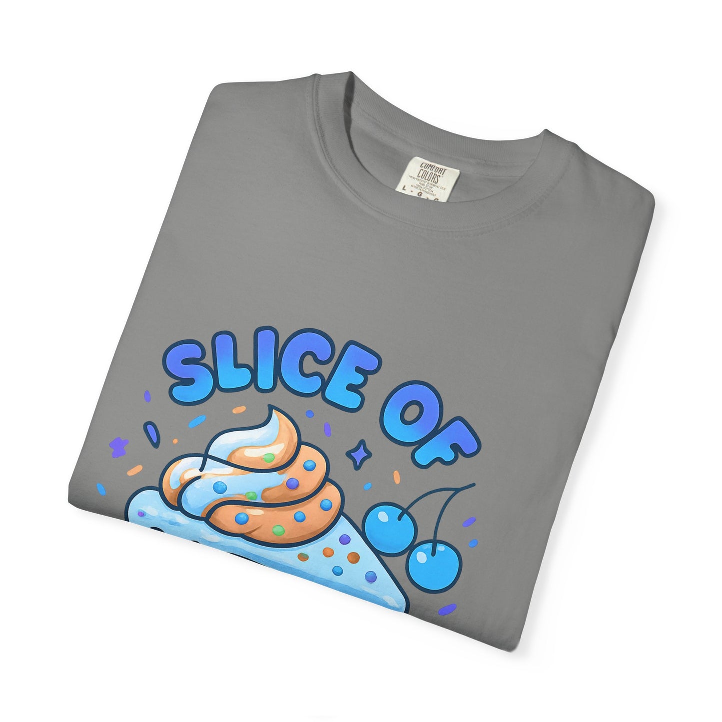 Colorful Slice of Happiness T-Shirt, Cute Dessert Tee, Unisex Graphic Tee, Sweet Gift for Foodies, Fun Casual Wear