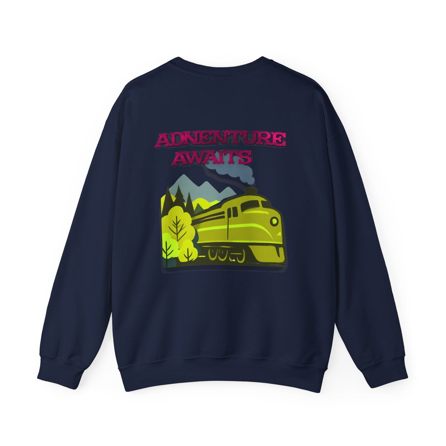 Vintage Train Adventure Sweatshirt - Cozy Travel Design