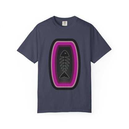 FISH BONE AND BULLS T-Shirt - Vintage Unisex Garment-Dyed Tee