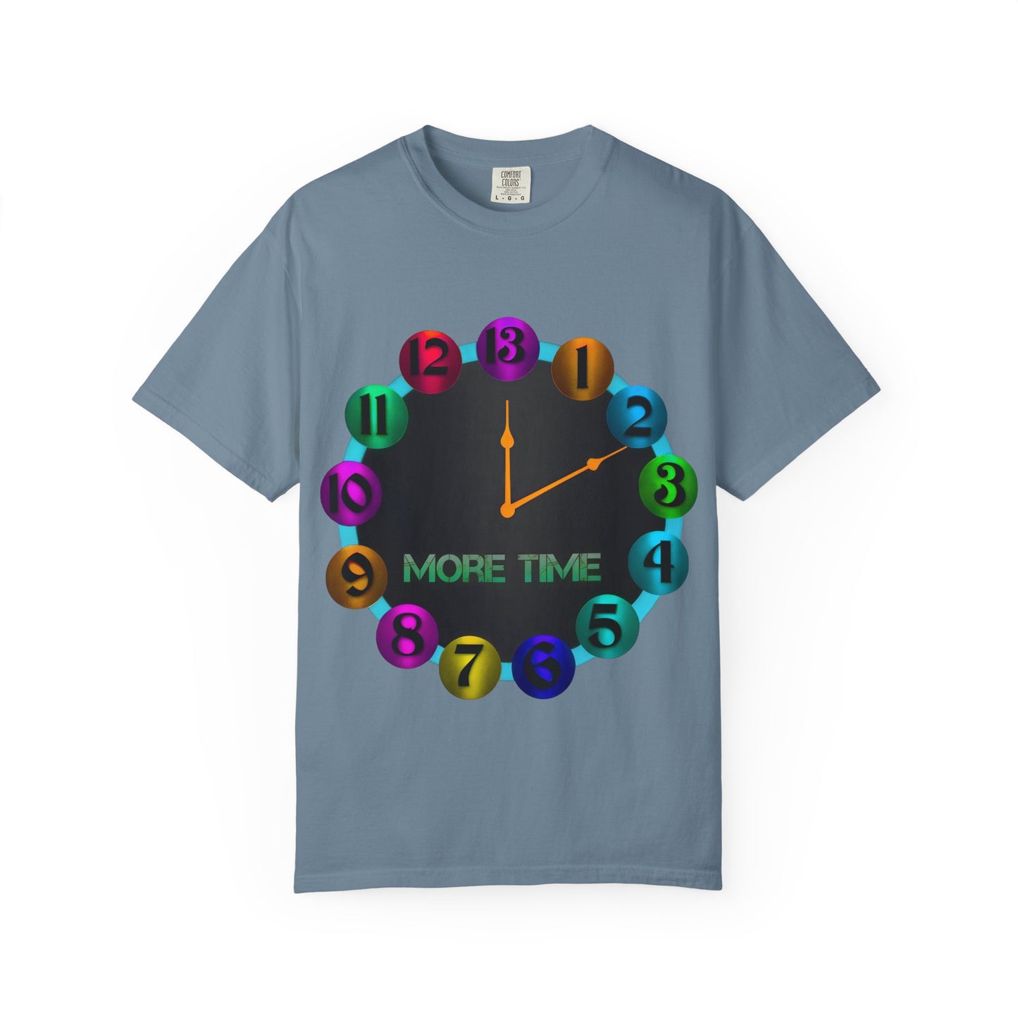 Garment-Dyed T-shirt - MORE TIME Graphic Tee