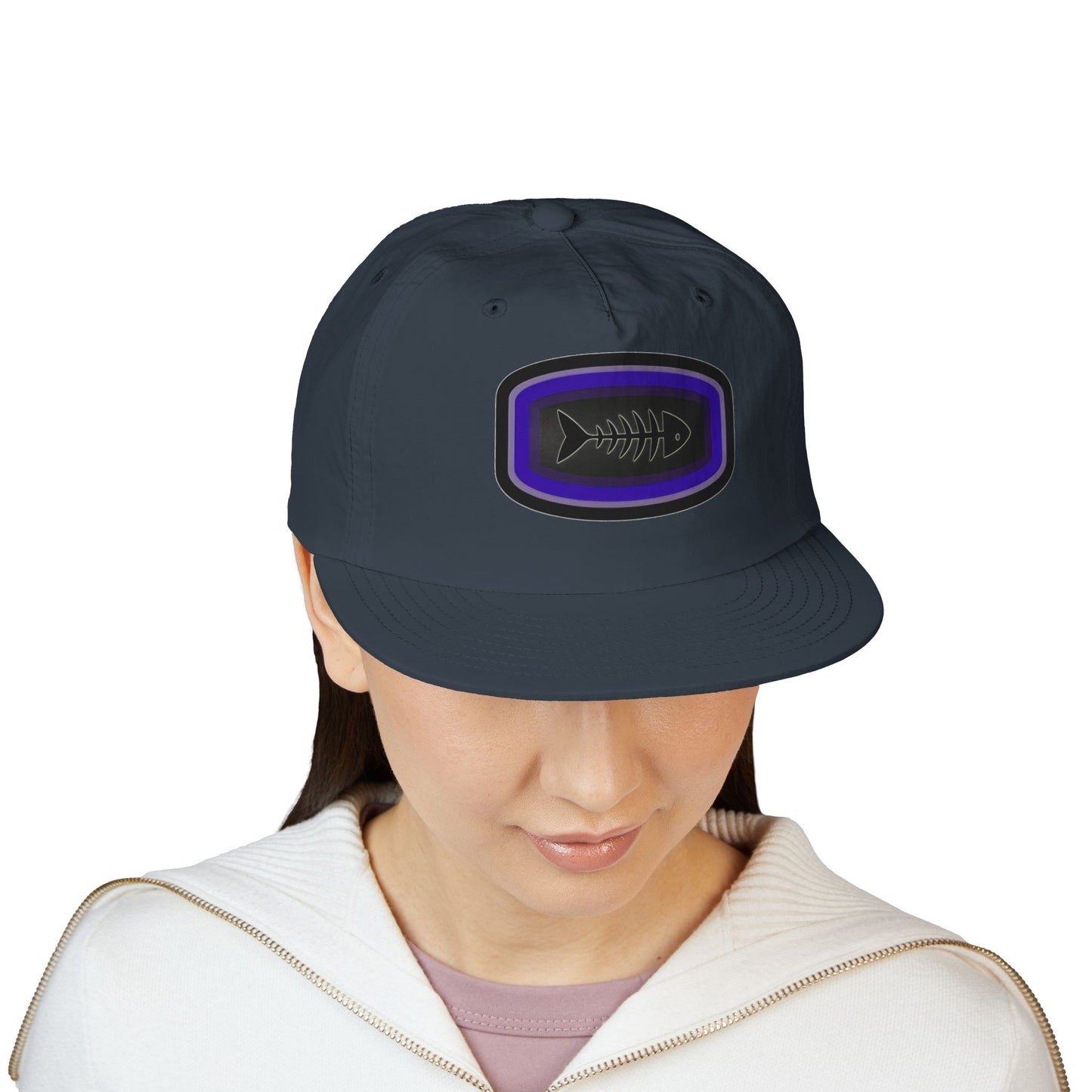 Surf Cap - Fish Skeleton Design