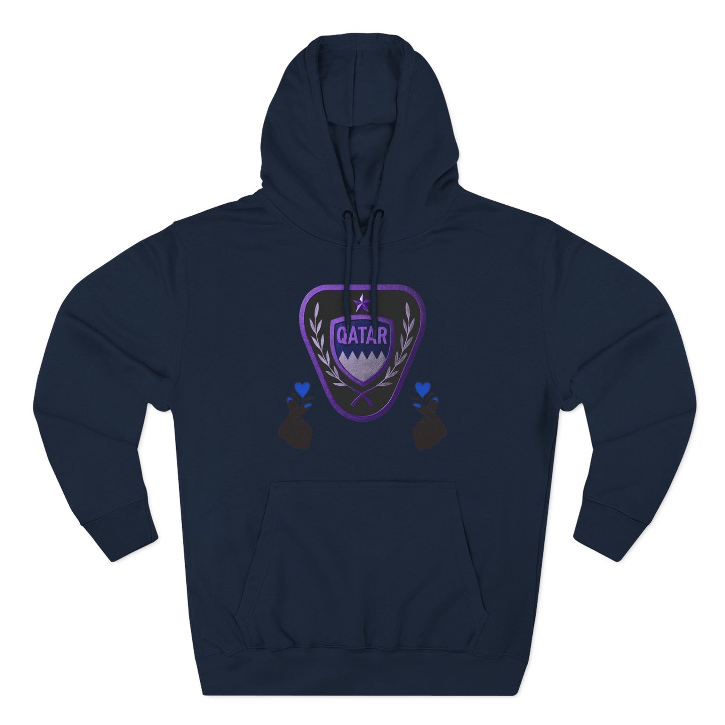 Fleece Hoodie - Qatar Love Design