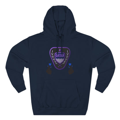 Fleece Hoodie - Qatar Love Design