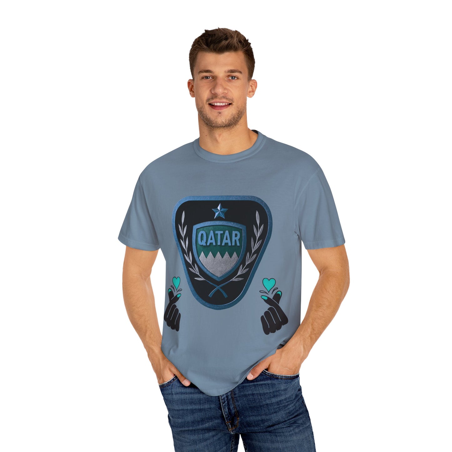 Qatar Pride Unisex T-Shirt, Casual Wear, Sports Event Shirt, Travel Souvenir, Gift for Fans
