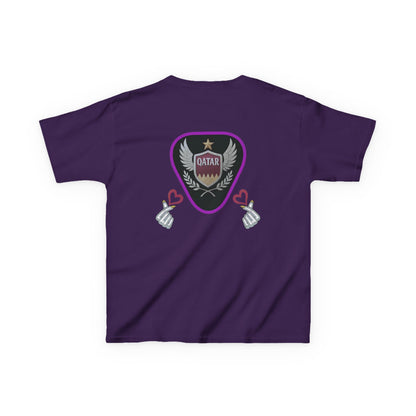 Kids' Fun Graphic Tee, Casual Kids T-Shirt, Cute Kids Top, Qatar Themed Shirt, Gift for Young Fans