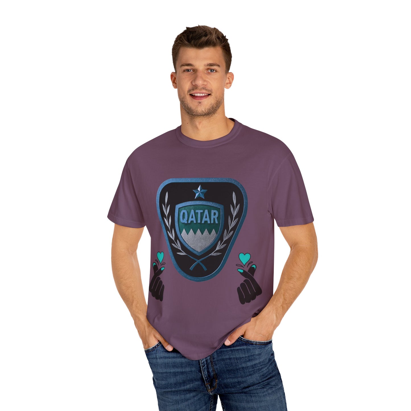 Qatar Pride Unisex T-Shirt, Casual Wear, Sports Event Shirt, Travel Souvenir, Gift for Fans