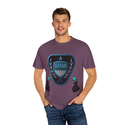 Qatar Pride Unisex T-Shirt, Casual Wear, Sports Event Shirt, Travel Souvenir, Gift for Fans