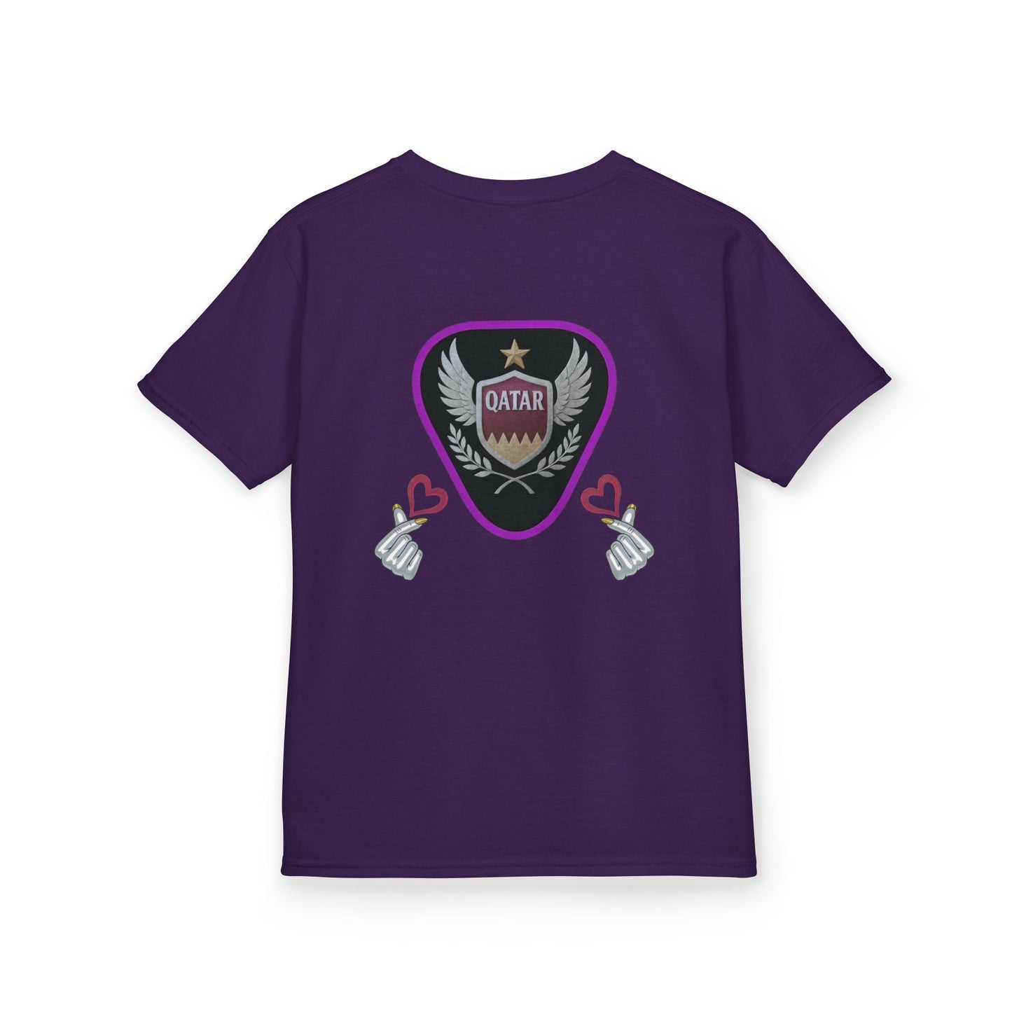 Kids' Fun Graphic Tee, Casual Kids T-Shirt, Cute Kids Top, Qatar Themed Shirt, Gift for Young Fans