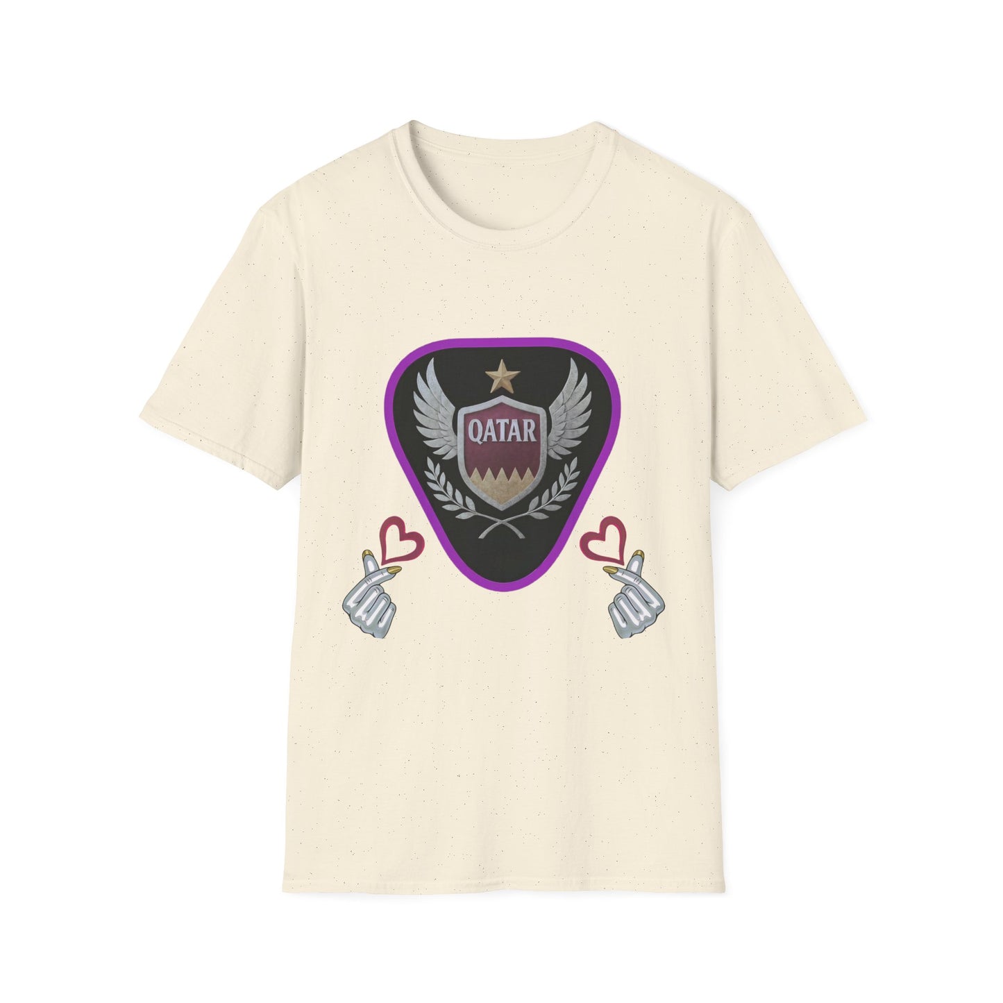 Qatar Pride Unisex Softstyle T-Shirt, Casual Wear, Sports Apparel, Gift for Fans, Travel Souvenir, Unique Design