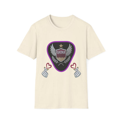Qatar Pride Unisex Softstyle T-Shirt, Casual Wear, Sports Apparel, Gift for Fans, Travel Souvenir, Unique Design