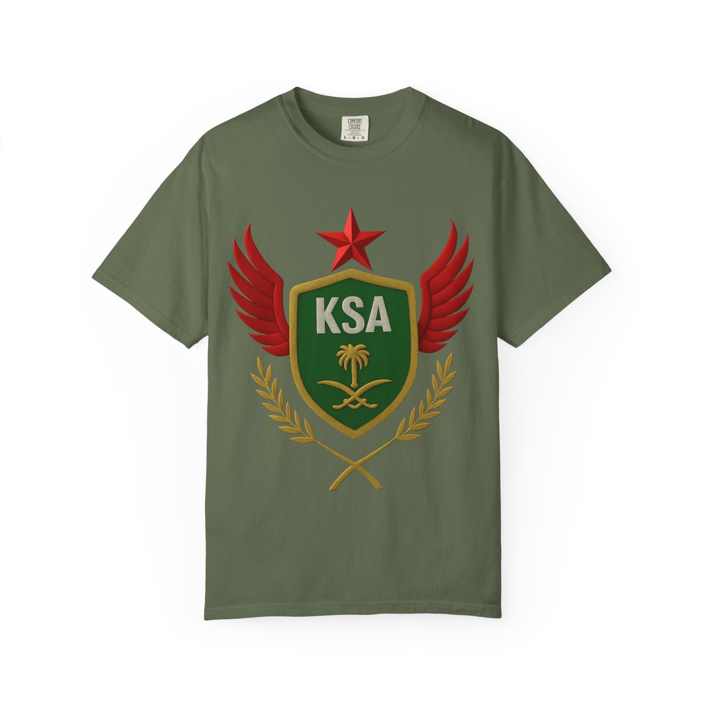 KSA Inspired Unisex Garment-Dyed T-shirt | Casual Style Tee, Graphic Shirt, Unique Design, Gift for Fans, Summer Fashion