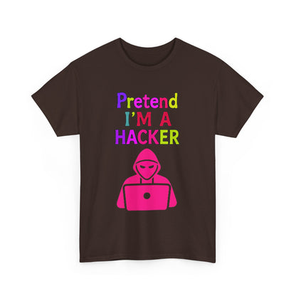 Pretend I'm a Hacker Tee, Fun Unisex Heavy Cotton Tee, Geeky Gift for Coders, Computer Lovers Shirt, Casual Everyday Wear, Unique [...]