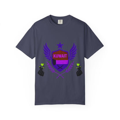 Kuwait Pride Unisex T-Shirt, Garment-Dyed Tee, LGBTQ+ Support Shirt, Casual Wear, Gift for Pride Month, Statement Fashion