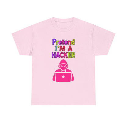 Pretend I'm a Hacker Tee, Fun Unisex Heavy Cotton Tee, Geeky Gift for Coders, Computer Lovers Shirt, Casual Everyday Wear, Unique [...]