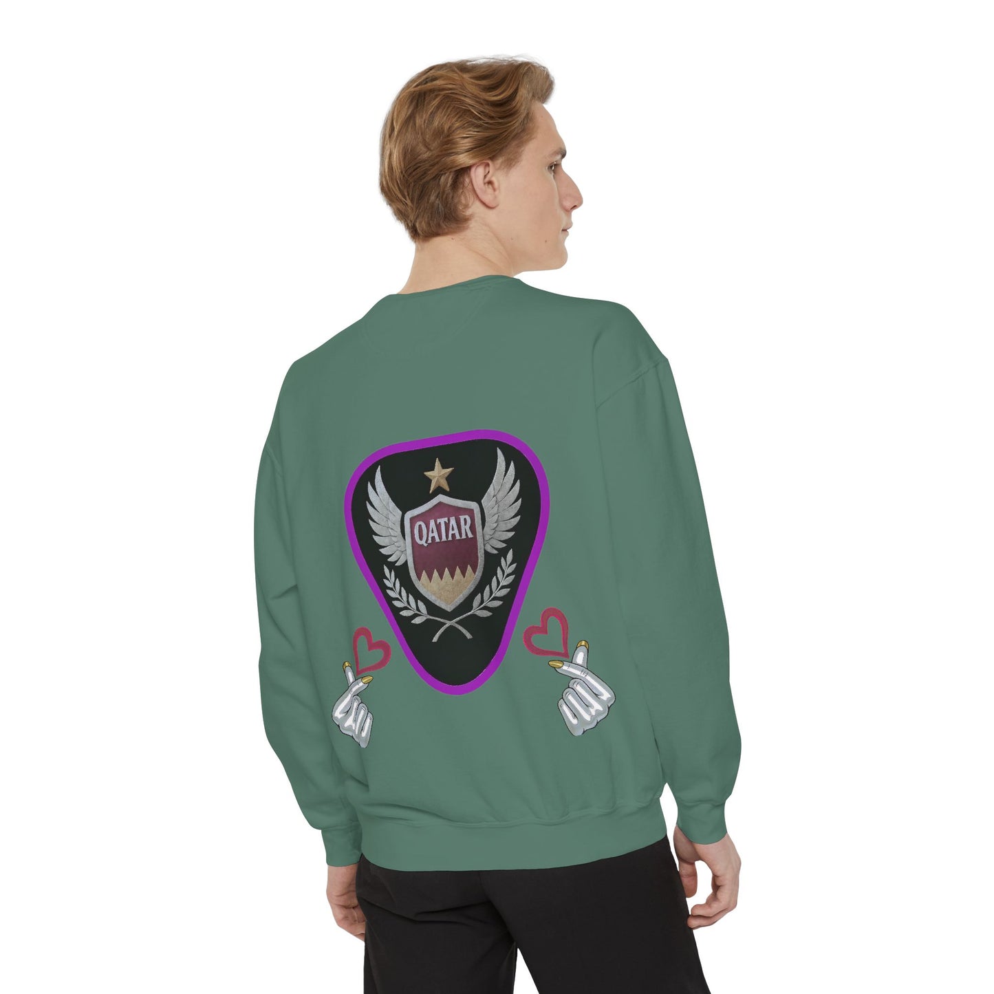Qatar-Inspired Unisex Sweatshirt, Cozy Gift for Sports Fans, Stylish Casualwear, Travel Apparel, Souvenir from Qatar