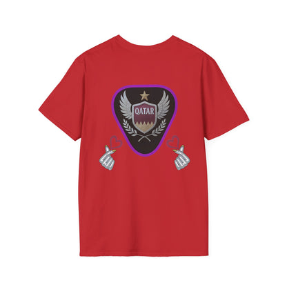 Qatar Pride Unisex Softstyle T-Shirt, Casual Wear, Sports Apparel, Gift for Fans, Travel Souvenir, Unique Design