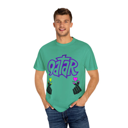 Colorful Qatar Graphic T-Shirt | Unisex Casual Wear, Travel Souvenir, Street Style, Unique Gift, Summer Wardrobe Essential