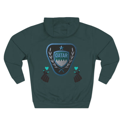 Fleece Hoodie - Qatar Love Design