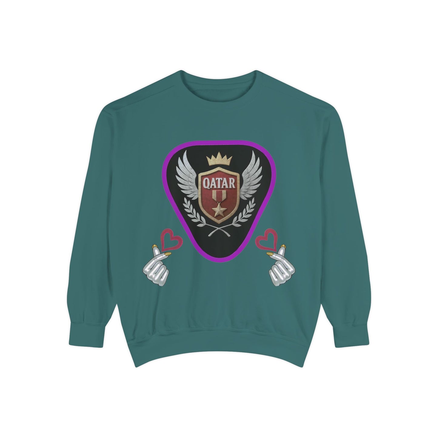 Qatar-Inspired Unisex Sweatshirt, Cozy Gift for Sports Fans, Stylish Casualwear, Travel Apparel, Souvenir from Qatar