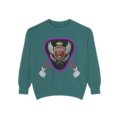 Qatar-Inspired Unisex Sweatshirt, Cozy Gift for Sports Fans, Stylish Casualwear, Travel Apparel, Souvenir from Qatar