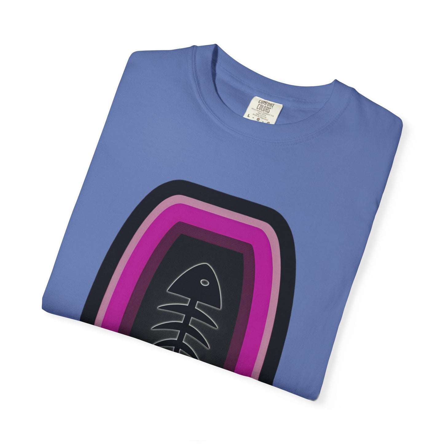 FISH BONE AND BULLS T-Shirt - Vintage Unisex Garment-Dyed Tee