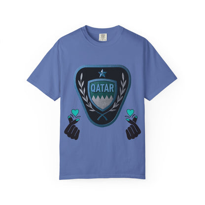 Qatar Pride Unisex T-Shirt, Casual Wear, Sports Event Shirt, Travel Souvenir, Gift for Fans