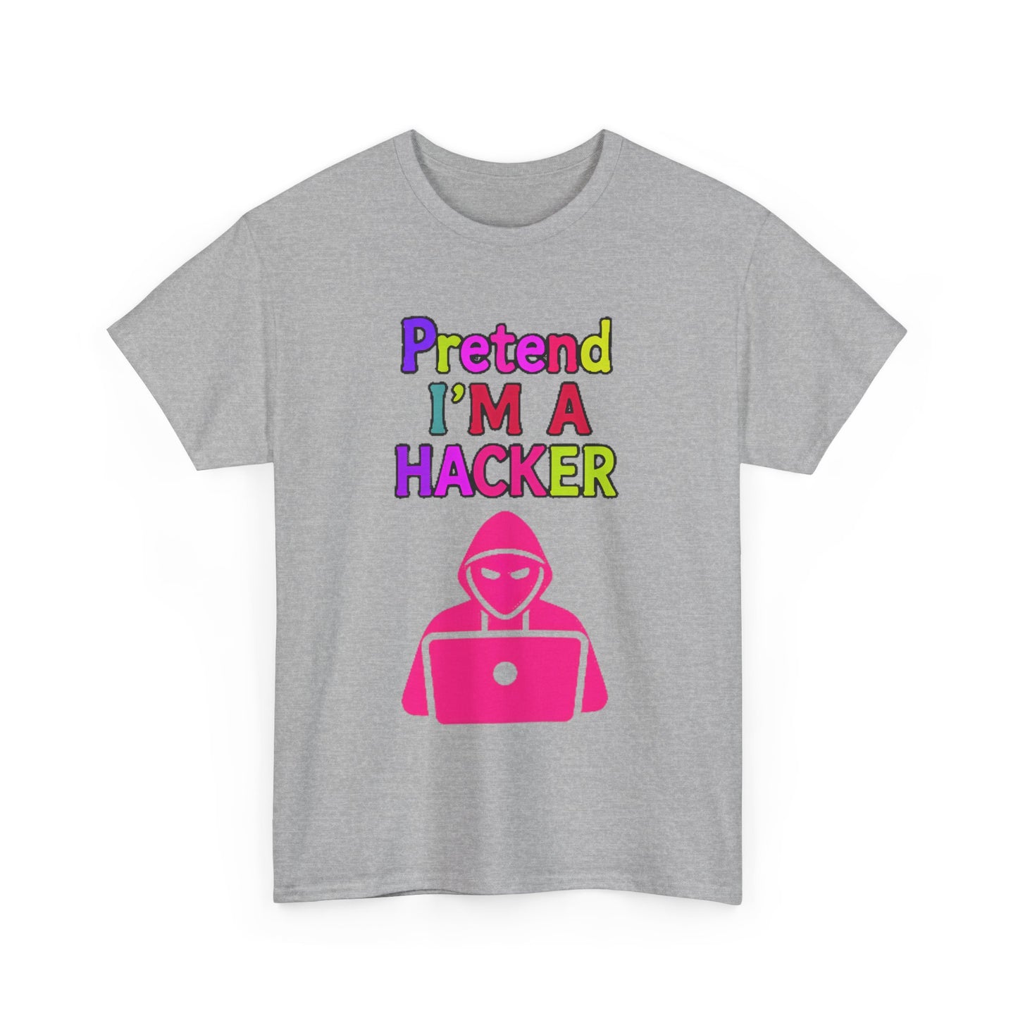 Pretend I'm a Hacker Tee, Fun Unisex Heavy Cotton Tee, Geeky Gift for Coders, Computer Lovers Shirt, Casual Everyday Wear, Unique [...]