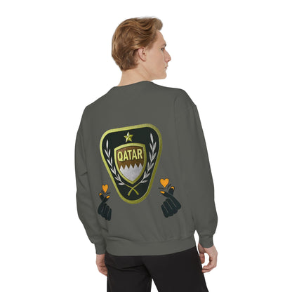 Qatar-Inspired Unisex Sweatshirt | Cozy Fashion for Sports Fans, Travel Lovers, Gift for Holidays, Casual Wear