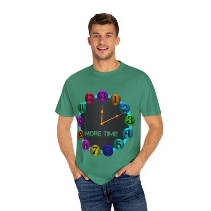 Garment-Dyed T-shirt - MORE TIME Graphic Tee