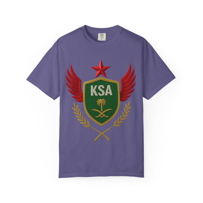 KSA Inspired Unisex Garment-Dyed T-shirt | Casual Style Tee, Graphic Shirt, Unique Design, Gift for Fans, Summer Fashion