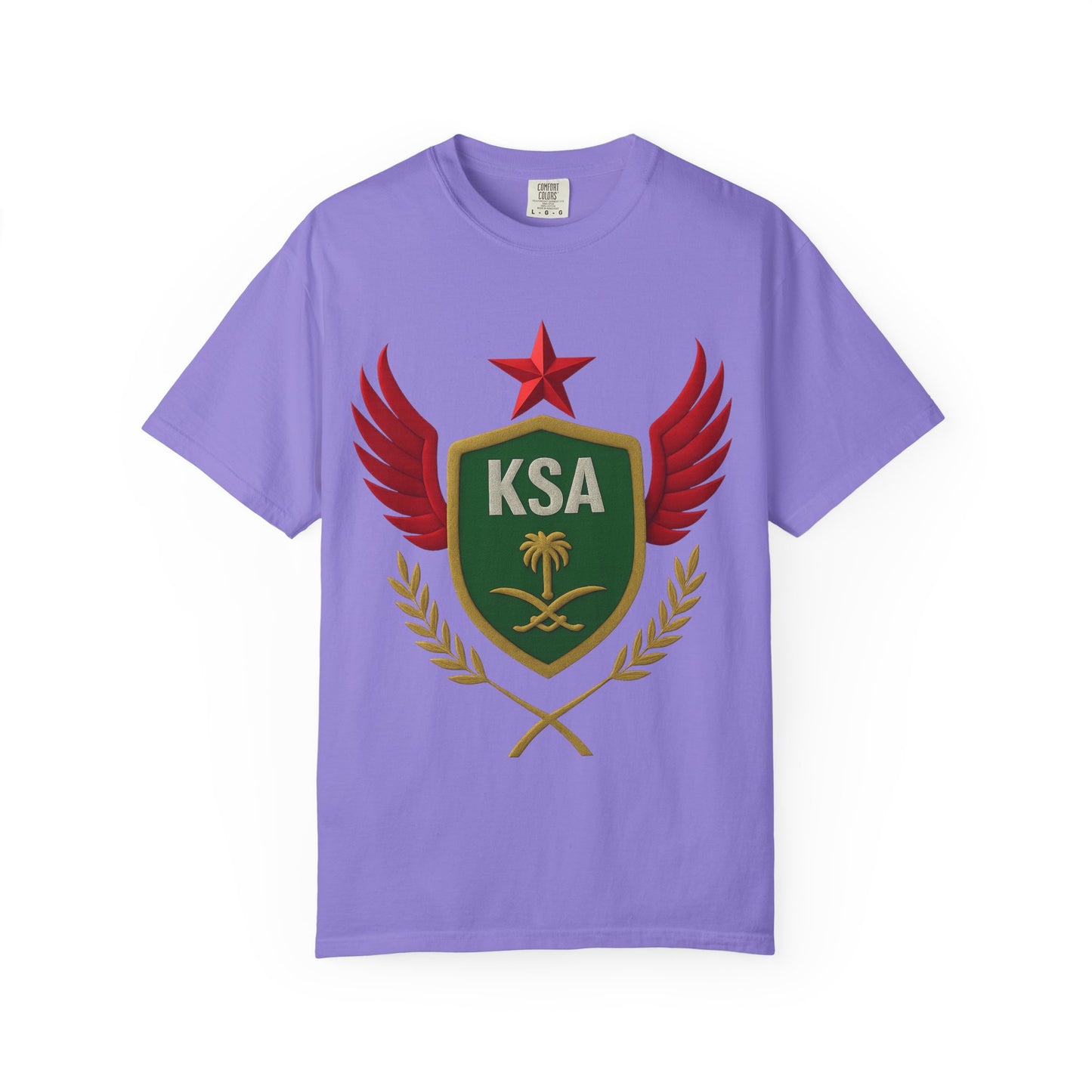KSA Inspired Unisex Garment-Dyed T-shirt | Casual Style Tee, Graphic Shirt, Unique Design, Gift for Fans, Summer Fashion