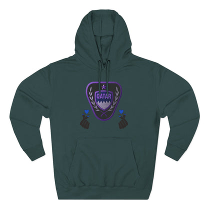 Fleece Hoodie - Qatar Love Design