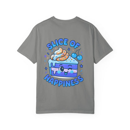 Colorful Slice of Happiness T-Shirt, Cute Dessert Tee, Unisex Graphic Tee, Sweet Gift for Foodies, Fun Casual Wear