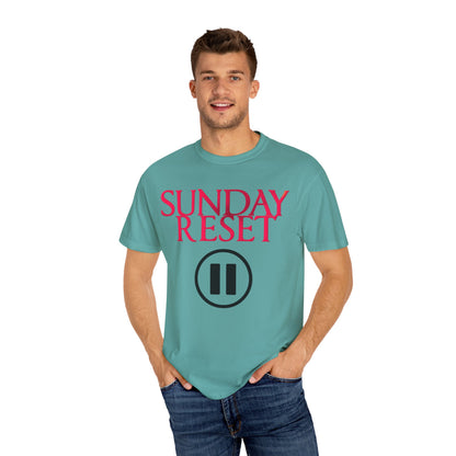 T-Shirt Sunday Reset Unisex Garment-Dyed