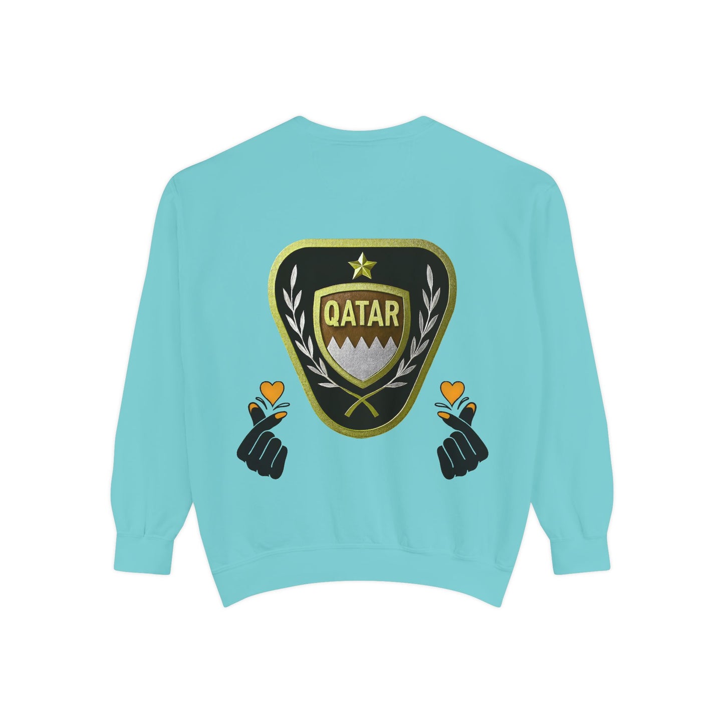 Qatar-Inspired Unisex Sweatshirt | Cozy Fashion for Sports Fans, Travel Lovers, Gift for Holidays, Casual Wear