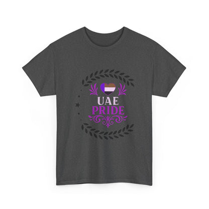 UAE Pride Unisex Heavy Cotton Tee, Pride T-Shirt, Abu Dhabi Gift, National Day Apparel, LGBTQ+ Support Tee, Casual Wear