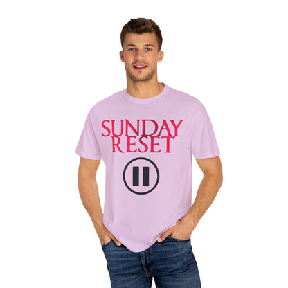 T-Shirt Sunday Reset Unisex Garment-Dyed