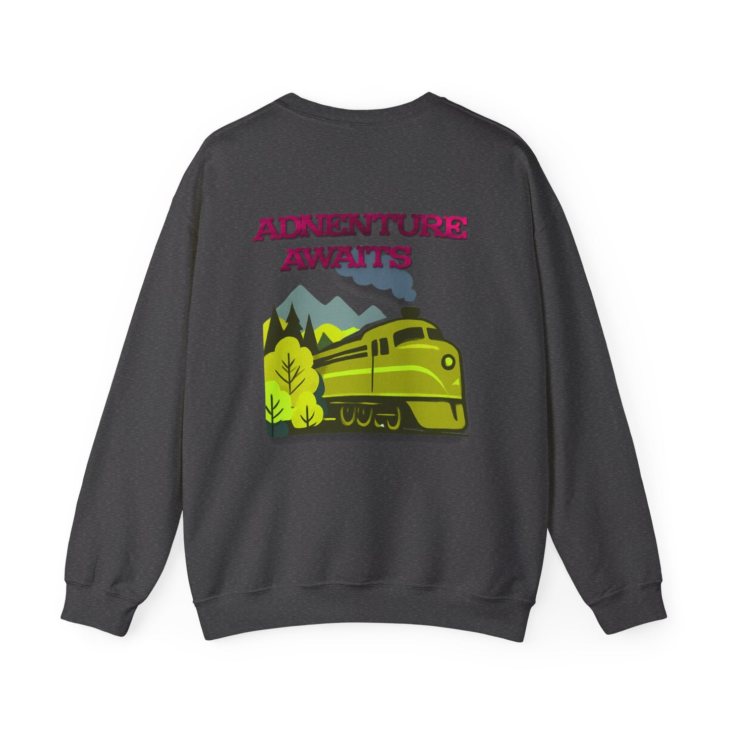 Vintage Train Adventure Sweatshirt - Cozy Travel Design