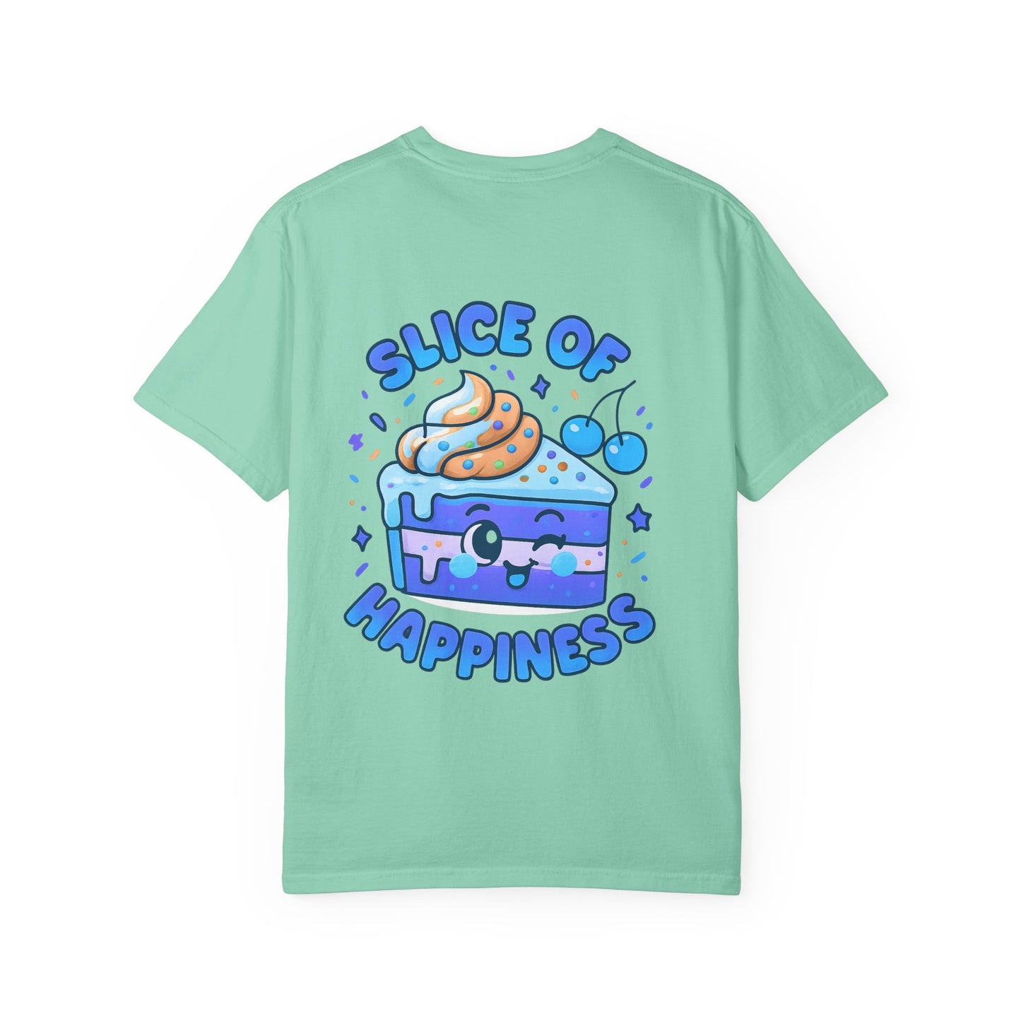 Colorful Slice of Happiness T-Shirt, Cute Dessert Tee, Unisex Graphic Tee, Sweet Gift for Foodies, Fun Casual Wear