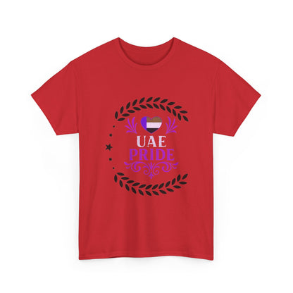 UAE Pride Unisex Heavy Cotton Tee, Pride T-Shirt, Abu Dhabi Gift, National Day Apparel, LGBTQ+ Support Tee, Casual Wear