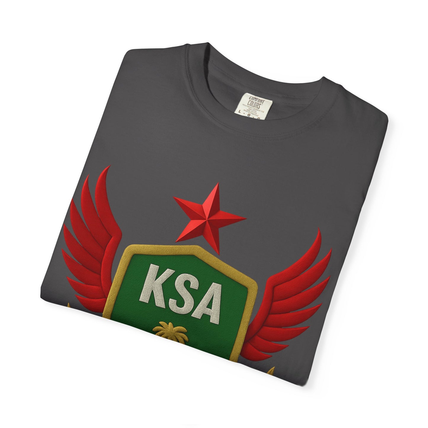 KSA Inspired Unisex Garment-Dyed T-shirt | Casual Style Tee, Graphic Shirt, Unique Design, Gift for Fans, Summer Fashion
